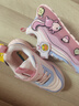 B.Duck小黄鸭儿童运动鞋冬季男女童潮鞋短绒保暖二棉跑鞋3044A粉紫28 实拍图