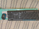 罗技（Logitech）MK275 键鼠套装 无线键鼠套装 办公键鼠套装 全尺寸 商务键鼠套装 带无线2.4G接收器 黑蓝色 实拍图
