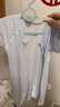 贝瑞加（Babyprints）婴儿连体衣2件夏季短袖婴儿衣服新生儿纯棉哈衣轻薄爬服 白蓝73 实拍图