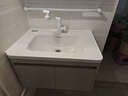 意洁利圆弧浴室柜组合陶瓷一体洗脸盆柜蜂窝太空铝洗漱台奶油风洗手盆柜 70双门对开主柜+普通美妆半封镜柜 奶咖色+白色多功能龙头 实拍图