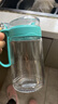 茶花大号带盖玻璃油壶防漏油罐醋壶 酱油瓶调味瓶厨房用品 550ml蓝色(大号1个) 实拍图