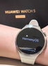 HUAWEI WATCH 5 42mm【棱镜极光双表带套装】基础款不锈钢表壳金星白素皮复合表带watch5智感窗 实拍图