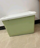 清野の木 衣物收纳箱特大号塑料整理箱110L绿色 1个装 带轮 实拍图