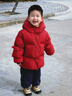 齐齐熊（ciciibear）[90绒子三防蓄热]齐齐熊羽绒服宝宝冬季儿童红色新年面包服红品 新年红-白鸭绒-男女同款 100 【充绒量短款88.3g/长款132g 实拍图