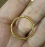 周六福（ZLF） 黄金戒指女足金999单个可叠戴光圈指环手饰 计价 光面13号-1.42g 实拍图