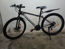 金武端自行车成人山地车公路赛车单车骑行变速超轻越野中学生初中青少年 顶配版-辐条轮-黑白色 26寸21速 实拍图