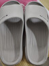 洁丽雅防臭拖鞋男士夏季2025新款居家室内浴室洗澡eva家用防滑凉拖鞋女 浅灰 【无甲醛致癌物】 42-43 适合41-42码 实拍图