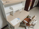京东京造沐光桌100w护眼大路灯儿童学习桌书桌椅套装升降学生写字桌1.2m棕 实拍图