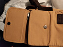 梵者男士帆布包商务休闲单肩包简约轻便斜挎包学生小挂包运动手机包 浅卡其色(小号) 实拍图