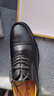 强人商务正装鞋男际华3515品质头层牛皮单皮鞋 15三接头皮鞋 黑色 40 实拍图