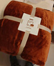 京东京造巧克力毯 2100g三层加厚毛毯双面双色法兰绒贝贝绒毯子 1.5x2m 实拍图