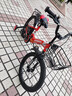 永久（FOREVER）儿童自行车男女款小孩单车可折叠脚踏车4-6-8-10岁辅助轮18寸红色 实拍图
