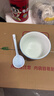 【天天低价】新款釉下彩陶瓷碗餐具套装少女心ins风陶瓷碗勺 初雪一碗一勺活动 实拍图