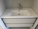 恒洁（HEGII）浴室柜 陶瓷一体盆 新中式大容量分区储物卫生间美妆洗手盆柜组合 【智能】BC6223浅咖色100cm 实拍图