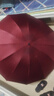 加固折叠雨伞手动结实耐用黑胶晴雨伞两用遮阳防晒学生雨伞 酒红-超大号130cm黑胶防晒款 12骨 实拍图