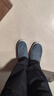 布舍元青年透气平底休闲鞋一脚蹬帆布板鞋老北京布鞋男411-1728 蓝色42 实拍图