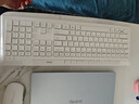 雷柏（Rapoo）8200G 无线蓝牙多模键鼠套装 121键全尺寸16个多媒体按键 轻音笔记本电脑办公键盘鼠标套装 白色 实拍图