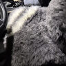 百冉皮毛一体冬季纯羊毛汽车坐垫长毛无靠背座垫真毛车垫单片方垫毛垫 前排一片+1个腰靠灰色 其他车型留言车型(95%车型可用) 实拍图