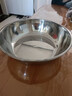 【不锈钢】和面盆厨房烘焙家用火锅盆洗菜打蛋汤锅盆醒面盆料理盆 32cm【热卖款】不锈钢 和面盆 实拍图