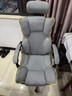 锦汐电脑椅办公椅子电竞椅家用人体工学椅老板椅主播靠背椅皮革转椅 灰色+4级杆+乳胶【二代升级】 实拍图