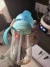好孩子（gb）吸管奶瓶 大宝宝一岁以上3-6岁PPSU耐摔宽口径大容量带手柄直饮杯 【粗管直管吸嘴】孔雀蓝18月+ PPSU 300ml（大奶量推荐） 实拍图