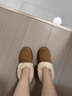 UGG秋季女士茸茸毛鞋领厚底懒人毛毛鞋 1166733CHE|栗色 37 实拍图