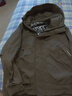 罗蒙（ROMON）高端连帽石墨烯棉衣男士夹克潮流百搭加棉冲锋衣工装外套简约棉服 7932军绿【加棉加厚】 XL 120-140斤左右 实拍图