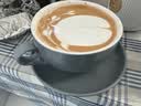 SIMELO施美乐陶瓷咖啡杯 拉花杯 拿铁杯 下午茶大口径杯碟套装慧兰灰 实拍图
