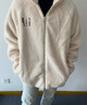 GAP男女装抱抱绒字母logo抓绒立领外套休闲上衣609070 米色 M (170/92A) 亚洲尺码 实拍图