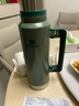 史丹利（STANLEY）美国保温壶304不锈钢大容量复古户外露营旅行便携家用水壶 1.4L锤纹绿(折叠手柄) 实拍图