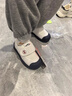 牧童幼儿园鞋春秋款室内鞋男童防撞学步鞋女宝宝小白鞋 海军蓝1 26 实拍图