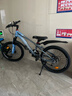 凤凰山地自行车男女变速山地车碟刹青少年儿童自行车学生单车 星际 蓝灰【变速+辐条轮】 20寸【适合125-160cm】 实拍图