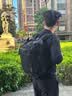 Edison爱迪生户外旅行双肩包高颜值大容量背包多功能双肩包W12-1黑色 实拍图