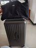 卡拉羊行李箱24英寸大容量拉杆箱男女二八开云朵魔方体旅行箱8119钛金黑 实拍图