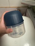 绞肉机小型打蒜器家用绞蒜切蒜器多功能辅食料理机电动蒜泥神器蒜蓉机自动切菜机压蒜器 蓝色-升级大电机 0.26L （塑料杯） 实拍图