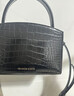 CHARLES&KEITH鳄鱼纹凯莉包手提斜挎婚包包女包生日礼物CK2-50270880-1 Black黑色 S 实拍图