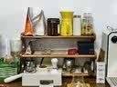 喻品实木收纳置物架水杯架桌面客厅茶杯咖啡杯柜ZW279三层52CM海棠色 实拍图
