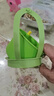可挂式水槽沥水篮家用厨房水槽分离食物残渣过滤篮水果清洗滤水篮 绿色【一按即倒/不脏手】大号 实拍图