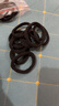 【强拉不断】高弹力耐用ins马尾无接缝皮筋扎头发简约发圈头绳 黑色20根 实拍图