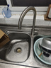 京东京造 厨房水龙头304不锈钢双水花360°旋转冷热双控适用于水槽洗菜盆 实拍图