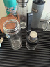 京东京造茶水分离杯 双层透明泡茶玻璃杯玻璃水杯  商务办公泡茶杯子280ml 实拍图