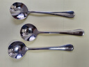 彩致304不锈钢勺子餐勺长柄勺儿童家用汤勺吃饭调羹圆勺 3支装CZ0122 实拍图
