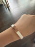 爱马仕（HERMES）爱马仕手镯女PM 新款合金珐琅手链手镯 窄款经典H扣手镯 礼物现货 白色玫瑰金 实拍图