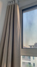 水星家纺免打孔窗帘遮光卧室高遮光布杆子全套隔音飘窗遮阳帘2.8x2.0m米色 实拍图
