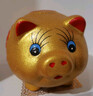 TaTanice 存钱罐 19CM长金猪储蓄罐陶瓷猪零钱罐招财猪摆件生日礼物  实拍图