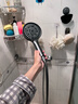 GuGuGo【德国】强劲增压花洒淋浴喷头带软管一套家用洗澡手持莲蓬头套装 六档增压大面板【枪灰】 六档增压调节丨极致淋浴体验 实拍图