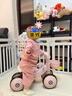 贝趣儿童平衡车1-3岁宝宝滑行车玩具幼儿滑步车婴儿四轮无脚踏溜溜车 樱花粉【20首音乐灯光+升级避震系统+车篮】 一岁防侧翻滑滑车周岁生日礼物 实拍图
