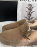 回力棉鞋女冬季加绒保暖短靴女外穿毛毛鞋女厚底勃肯鞋百搭雪地靴女 卡其色 37 实拍图