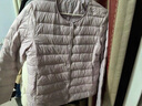 雪中飞男女立领秋羽绒百搭轻薄鸭绒立领修身轻盈隐藏式口袋 X-螺甸紫|6311-女 XS 160/84A 实拍图