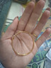 周生生实心黄金手镯足金圆棍素圈活口金镯子宝宝手饰87765K计价 7.65克(含工费320元) 实拍图